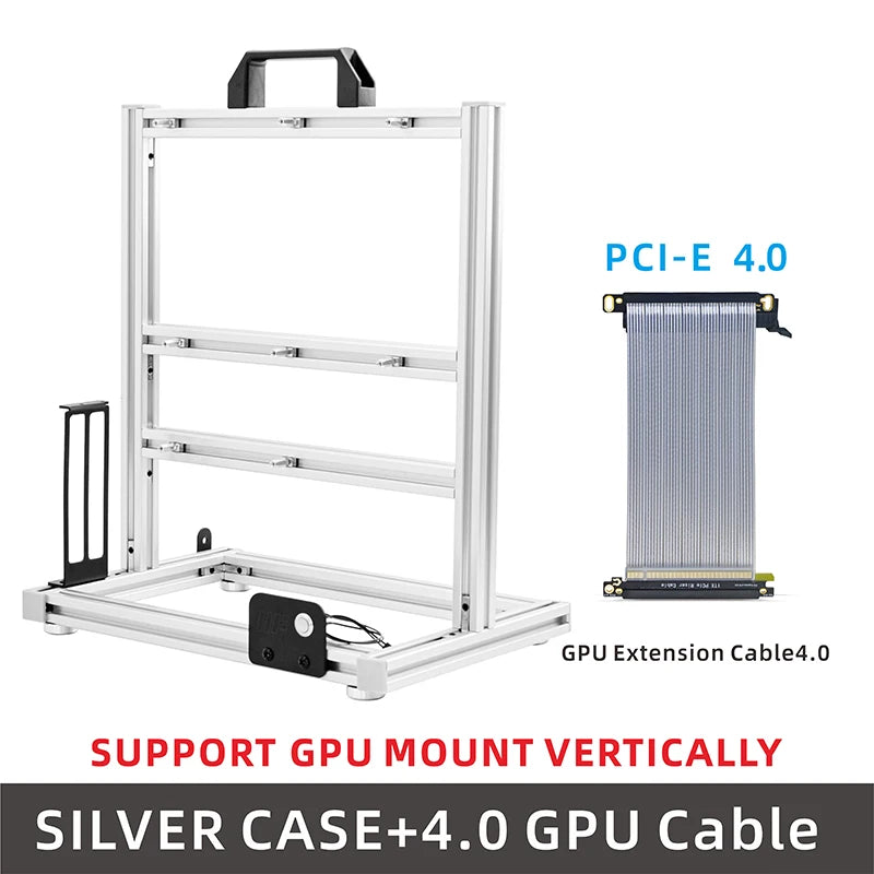 METALFISH BlockCase Open Frame Aluminum ATX/M-ATX Rack for Desktops