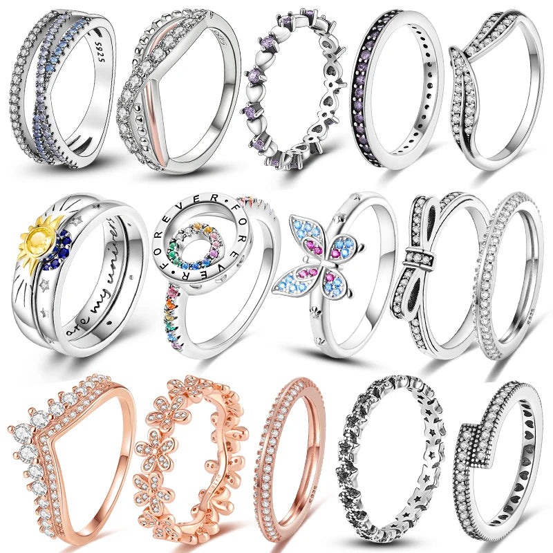 Enchanted Sterling Silver Zirconia Rings