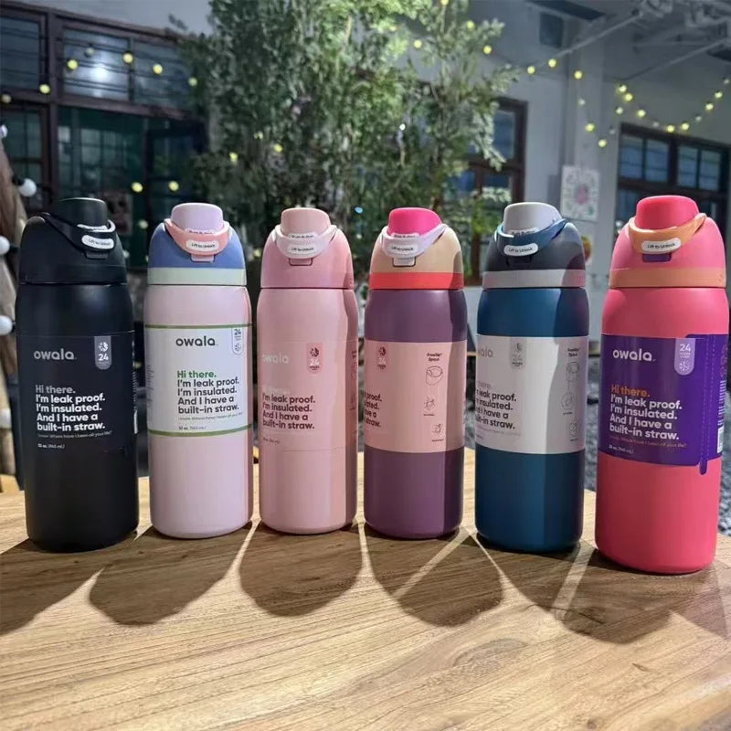 FreeSip Stainless Steel Vacuum Insulated Water Bottles - Leak Proof and Versatile