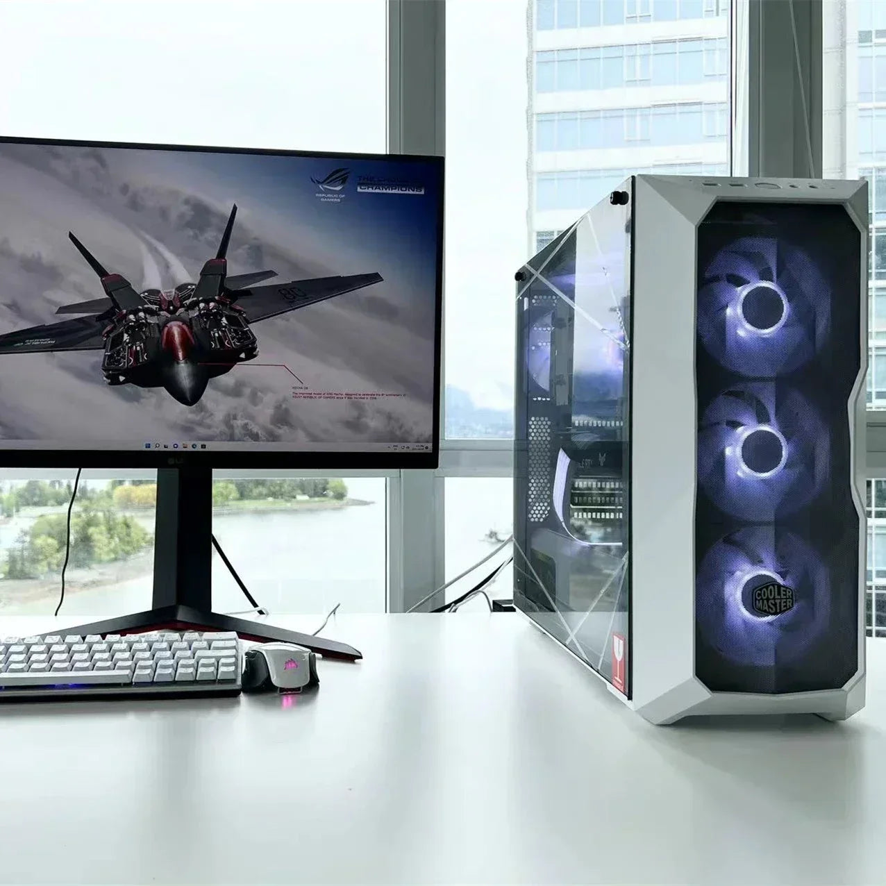 Wovibo 120mm ARGB RGB Fan Cooler with PWM Control - White and Black 12cm PC Cooling Case Radiator