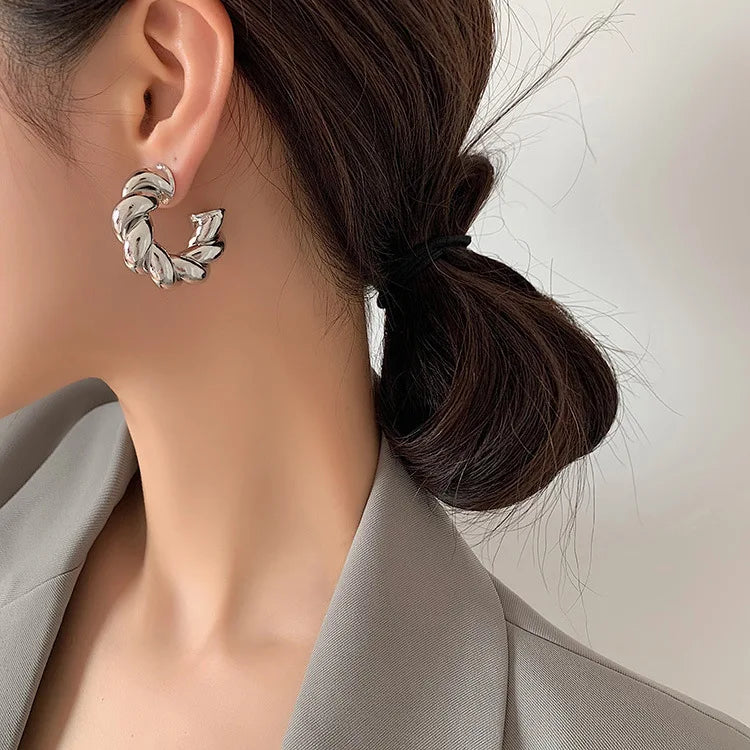 Chic Geometric Hoop Earrings