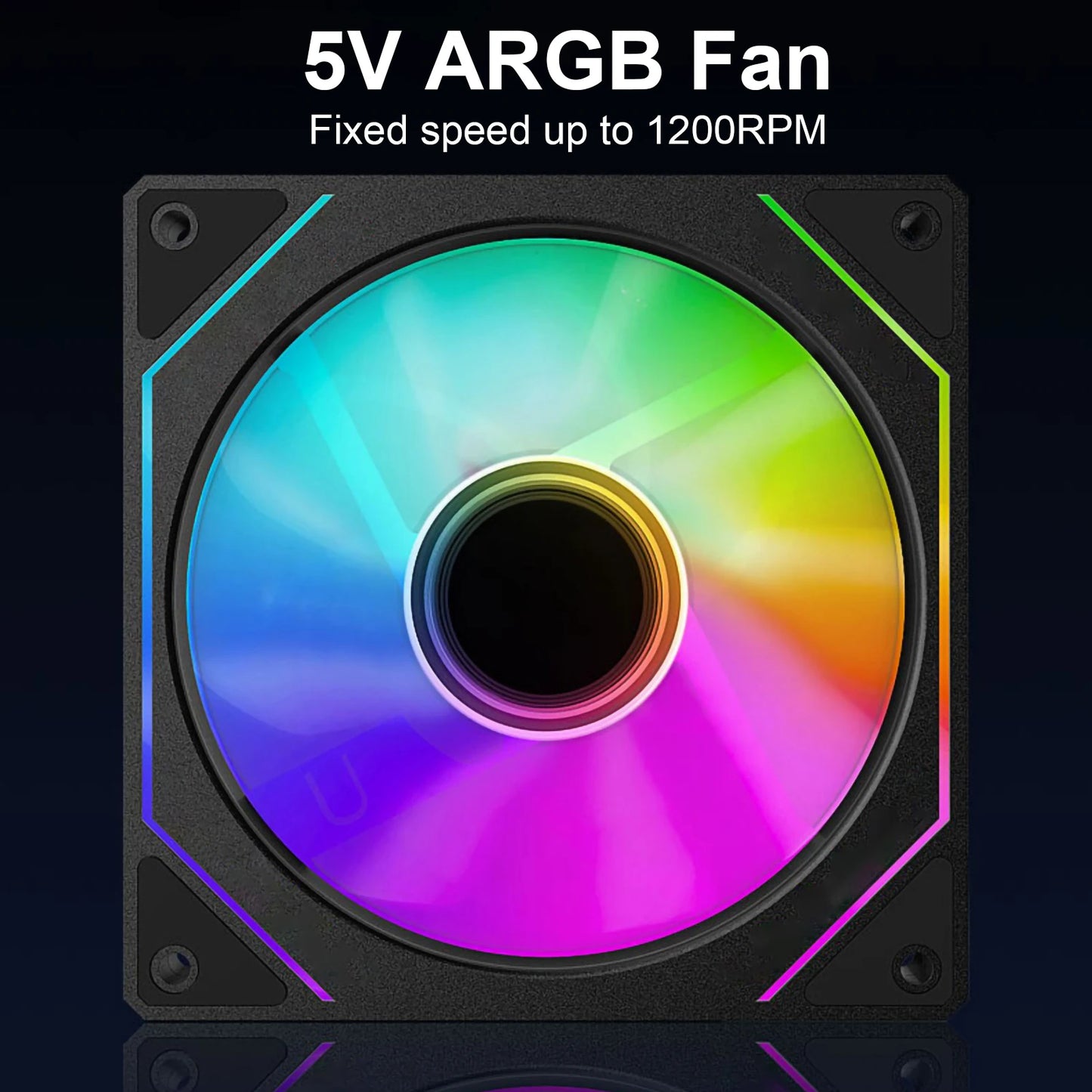Prism 4 Pro RGB Gaming Fan with Smart Thermostat and Fluid Bearings