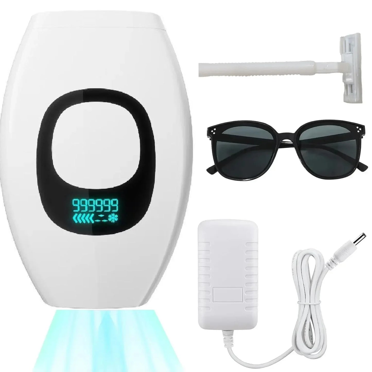 Portable Laser Hair Removal Device with Dual Flash Modes