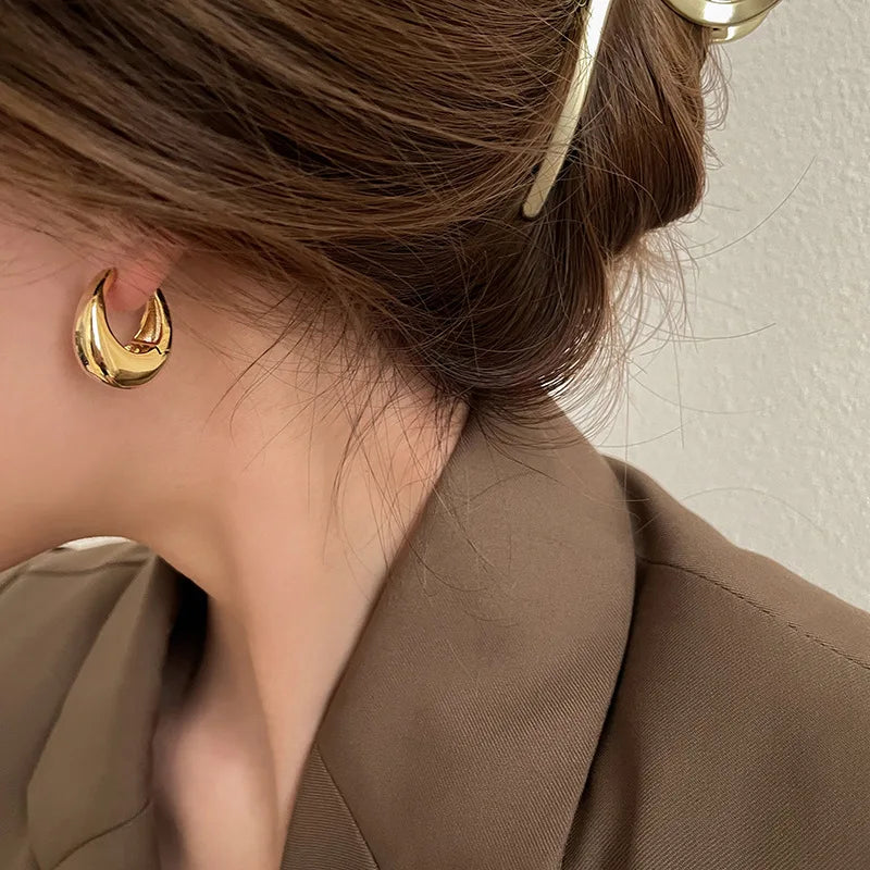 Chic Geometric Hoop Earrings
