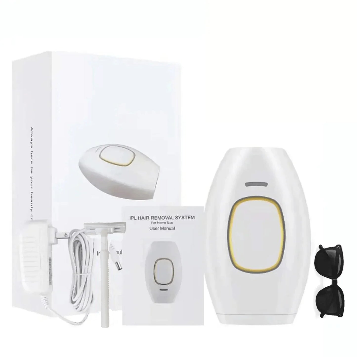 Portable Laser Hair Removal Device with Dual Flash Modes