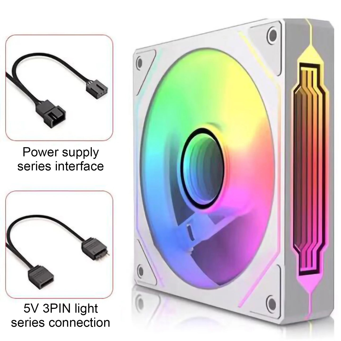 Prism 4 Pro RGB Gaming Fan with Smart Thermostat and Fluid Bearings