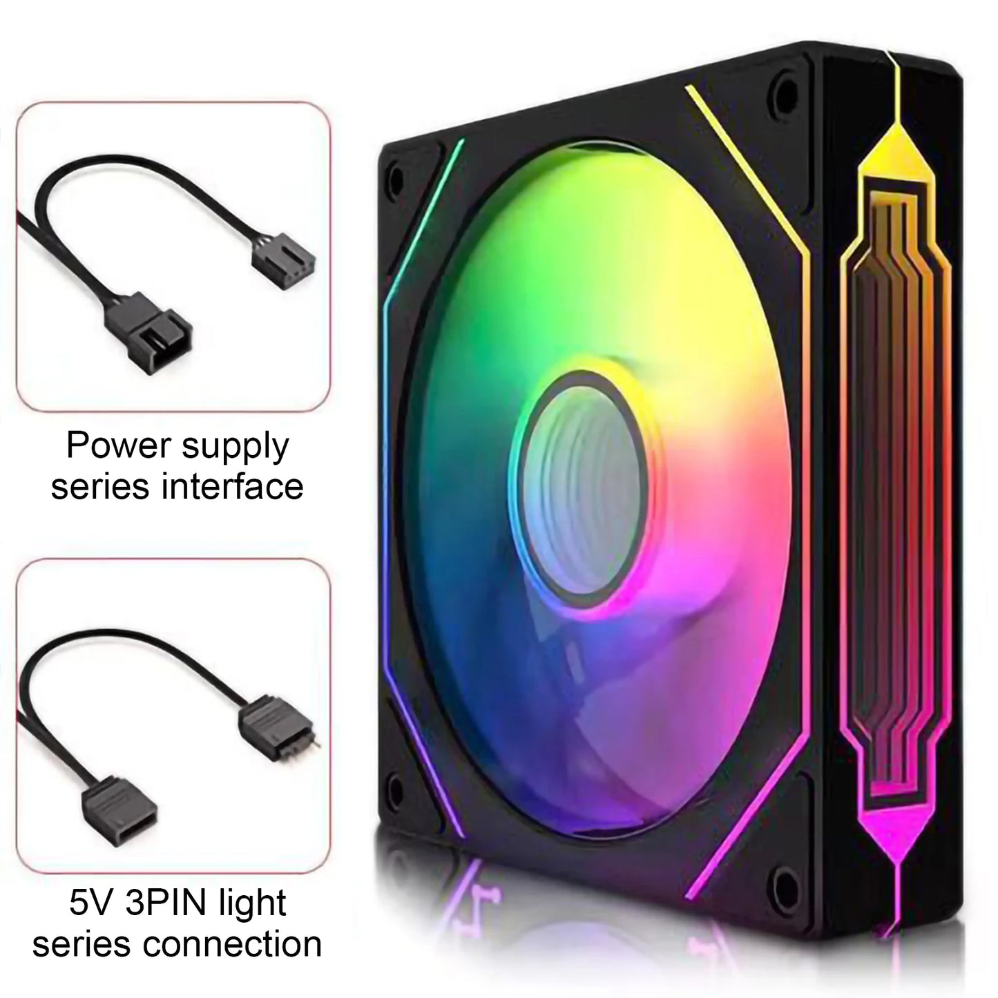 Prism 4 Pro RGB Gaming Fan with Smart Thermostat and Fluid Bearings