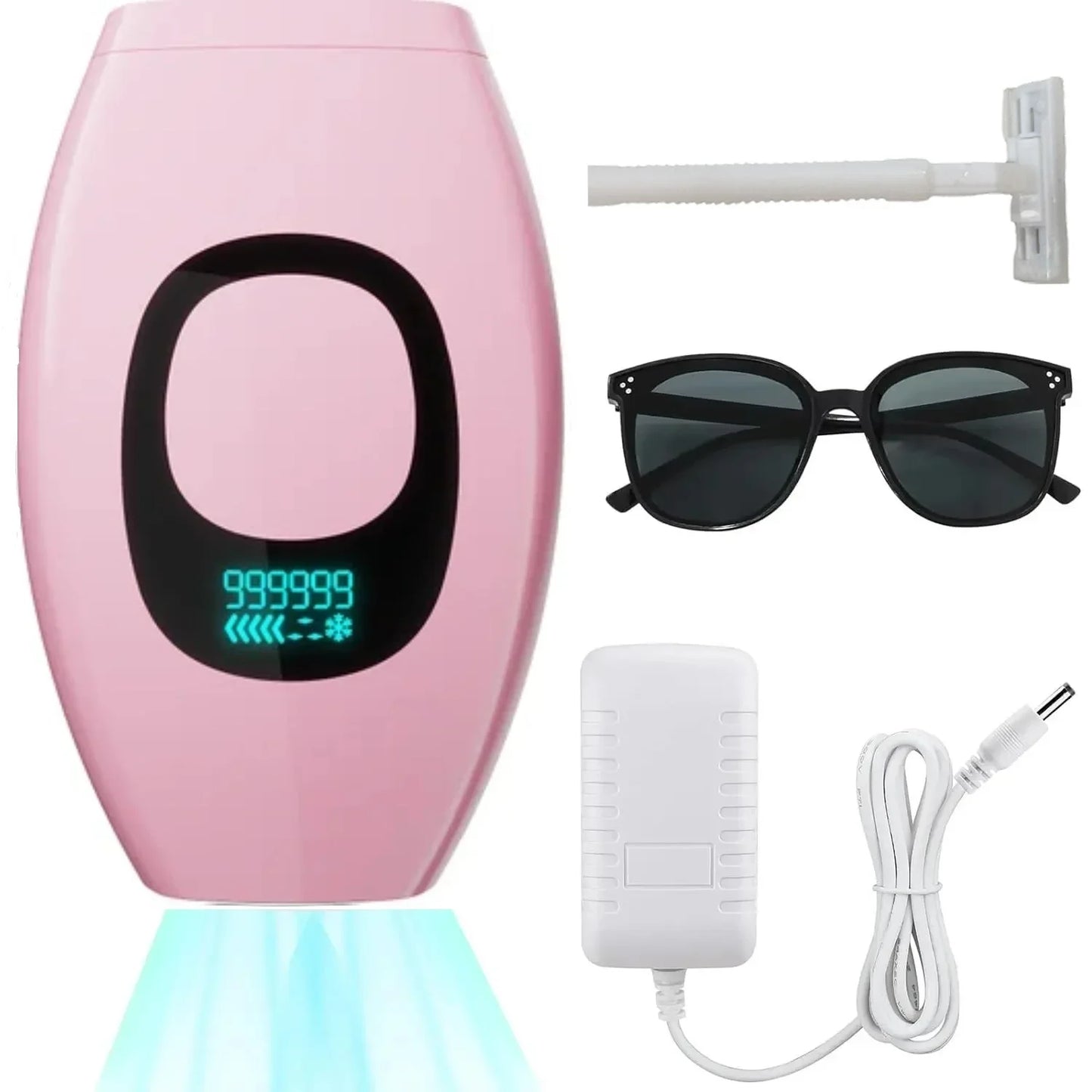 Portable Laser Hair Removal Device with Dual Flash Modes