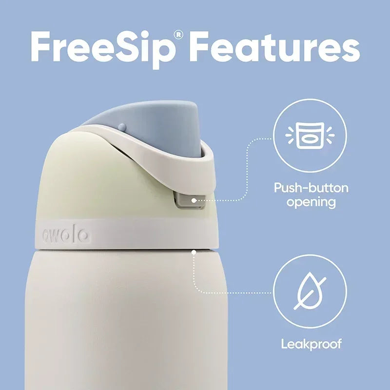 FreeSip Stainless Steel Vacuum Insulated Water Bottles - Leak Proof and Versatile