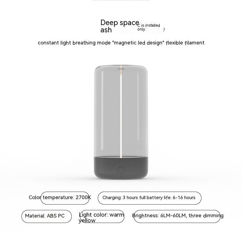 Rechargeable LED Camping Lantern with Adjustable Modes and Magnetic Filament Design