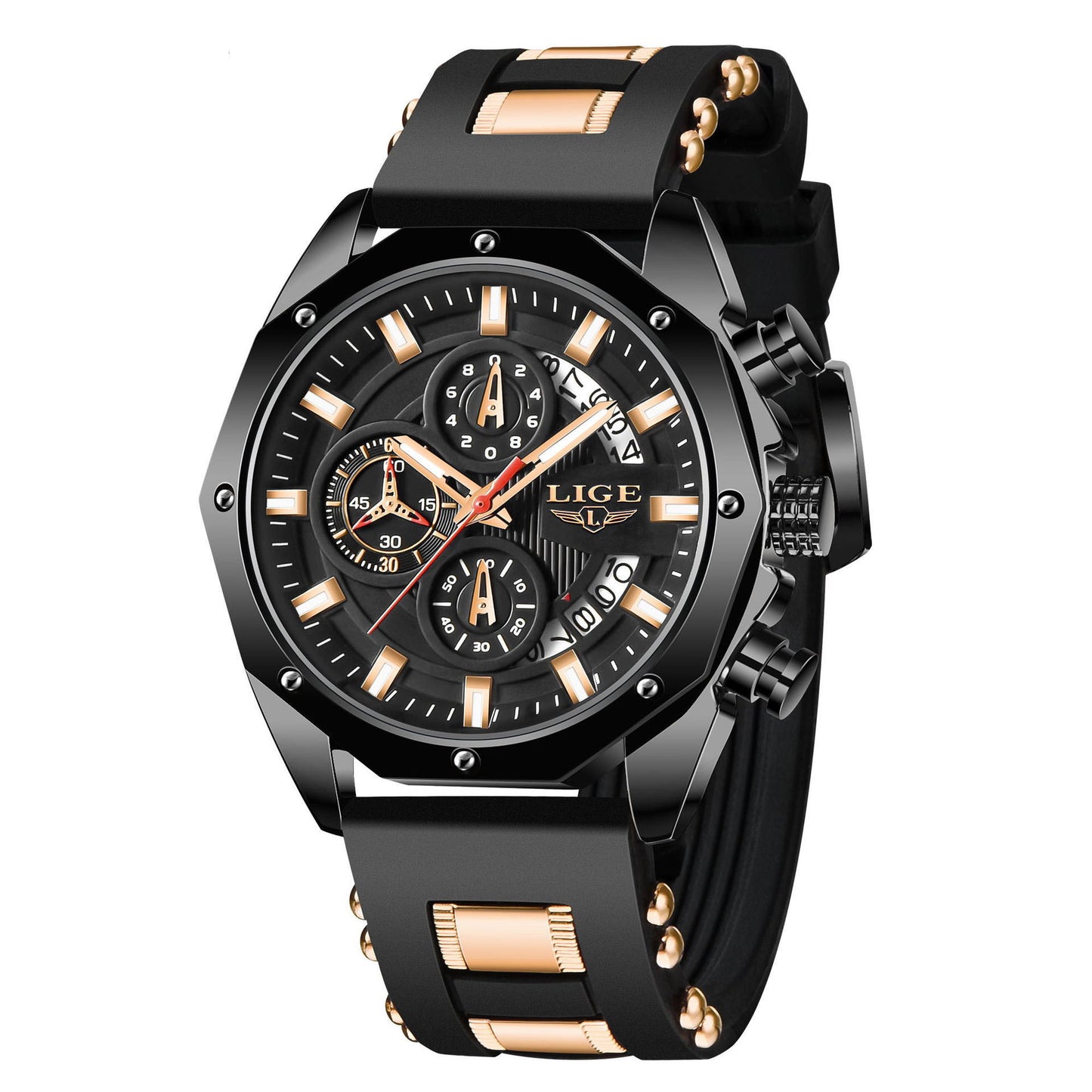 Luxury Sports Silicone Watch for Men - Top Brand Quartz Timepiece