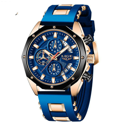 Luxury Sports Silicone Watch for Men - Top Brand Quartz Timepiece