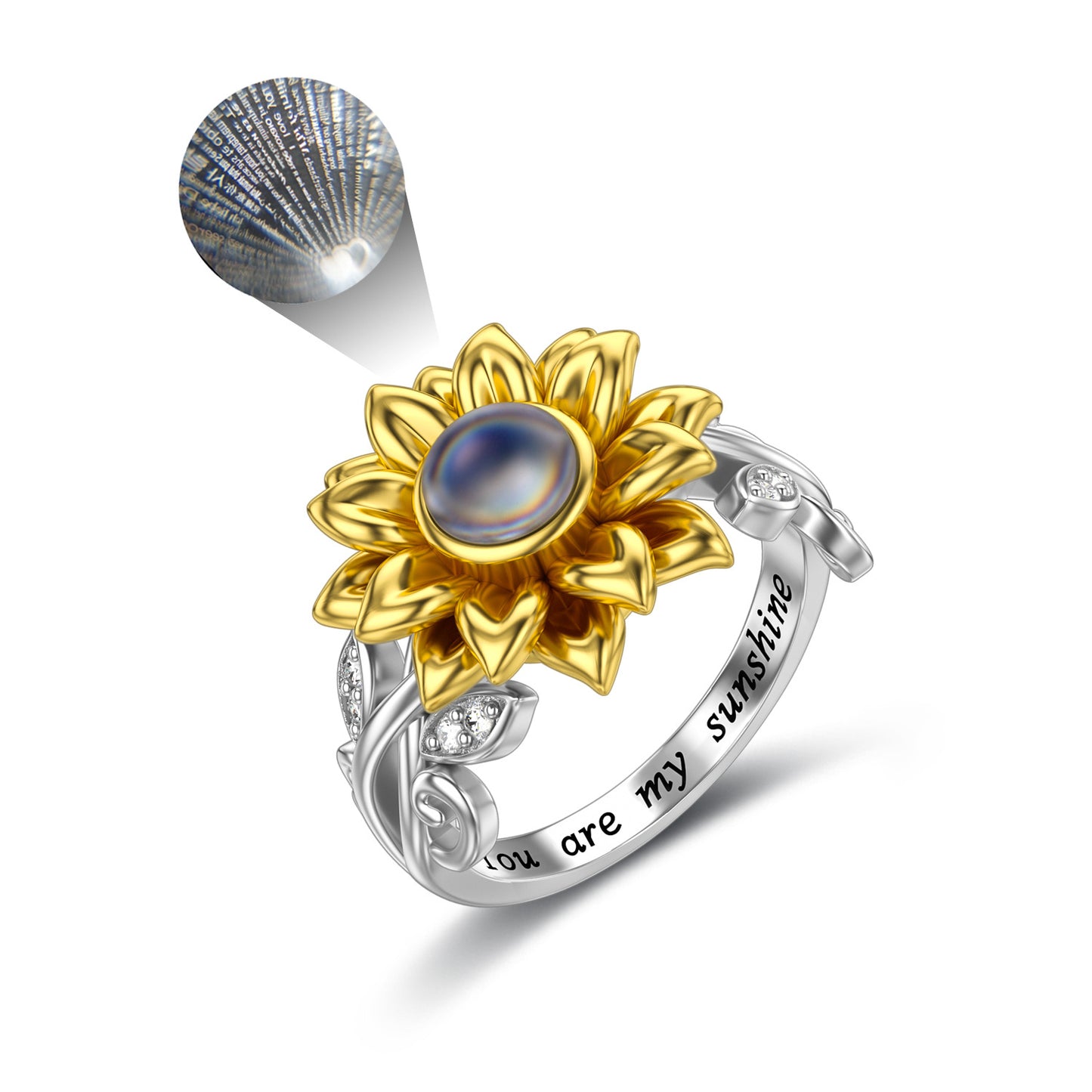 Sunshine & Sunflower Love Ring