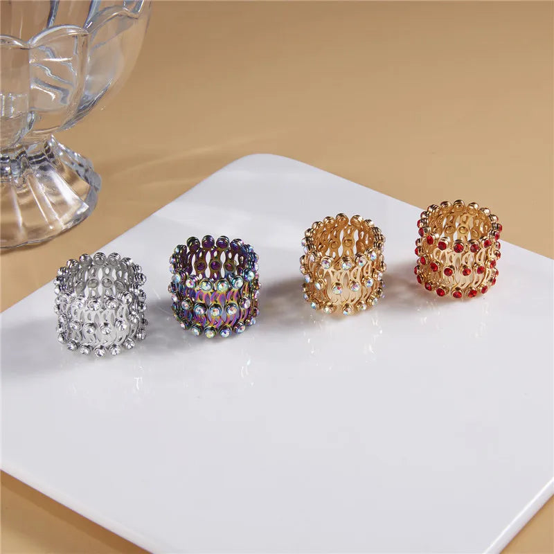 Elegant Dual-Function Shiny Crystal Stretchable Ring and Bracelet for Women - Chic Retractable Jewelry Gift