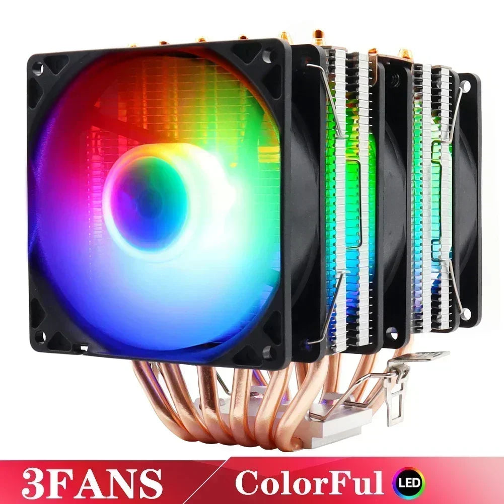 Ultimate 6 Heatpipe RGB CPU Cooler with Silent PWM & 150W TDP for Intel and AMD Sockets