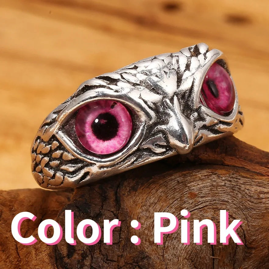 Charming Gothic Owl Ring for Unisex Fashion Statement