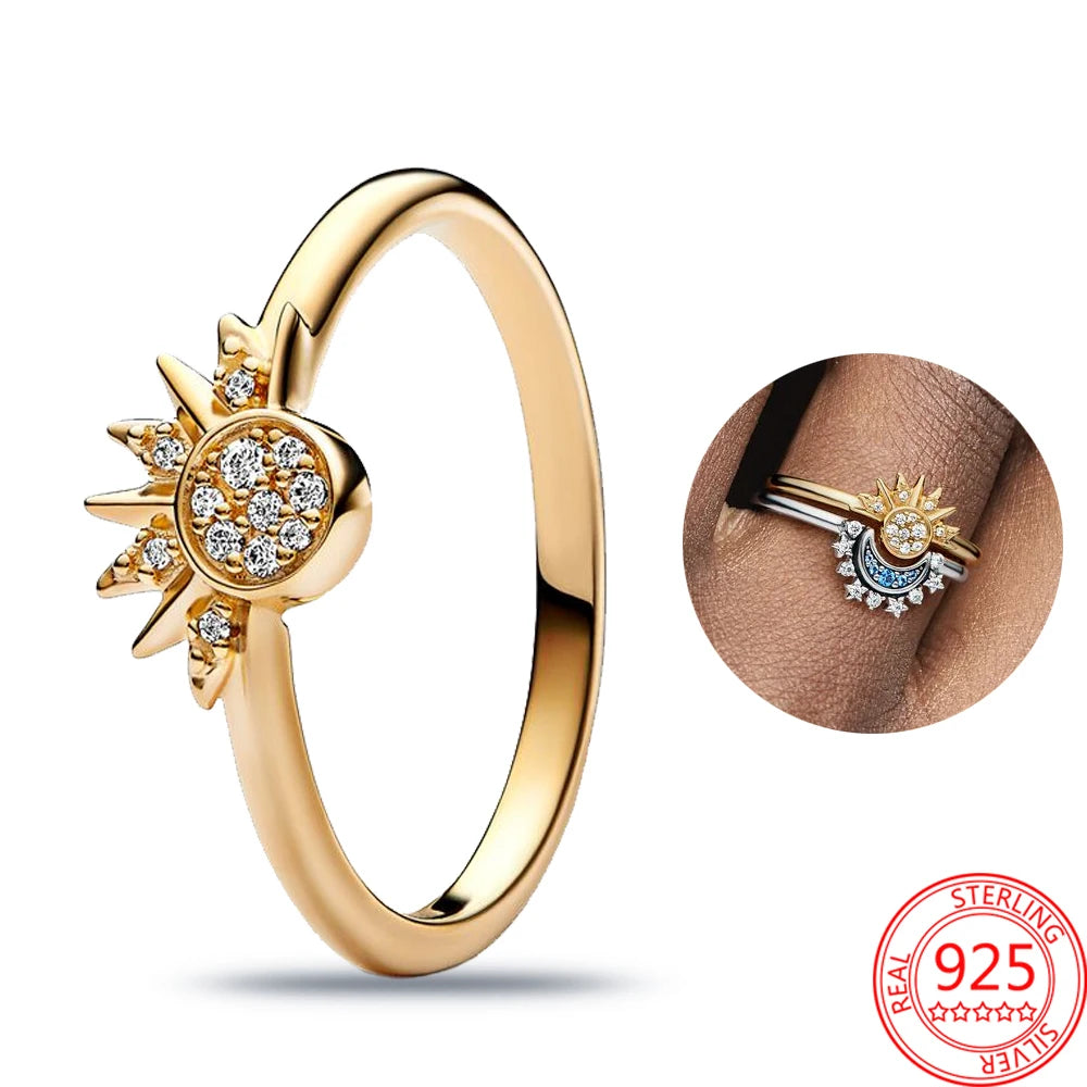 Celestial Harmony Sun and Moon Ring