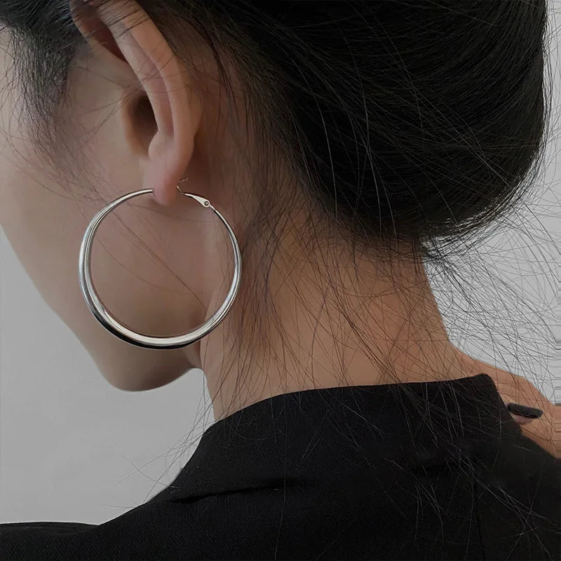 Bold Oversized Circle Earrings