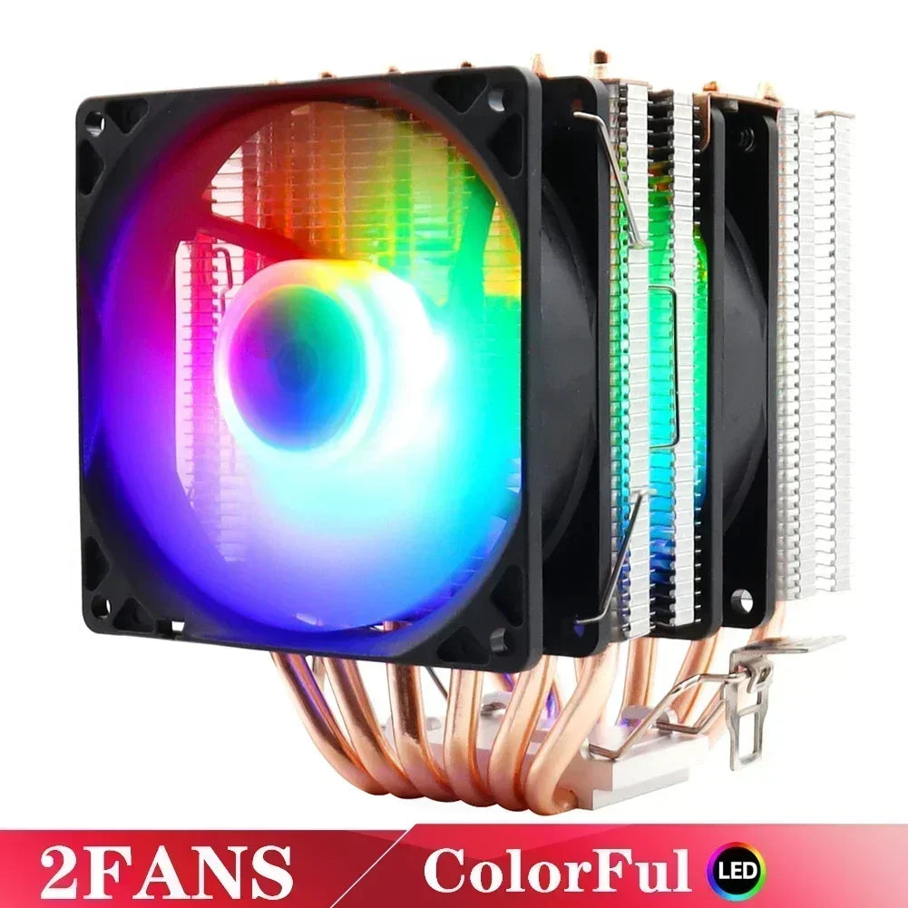 Ultimate 6 Heatpipe RGB CPU Cooler with Silent PWM & 150W TDP for Intel and AMD Sockets