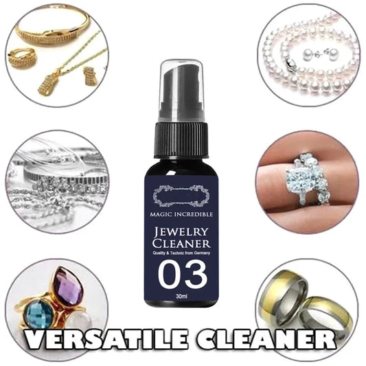 Non-Toxic Ultrasonic Jewelry Cleaning Solution for Gold, Silver, Diamonds, and Watches - Deep Clean and Shine