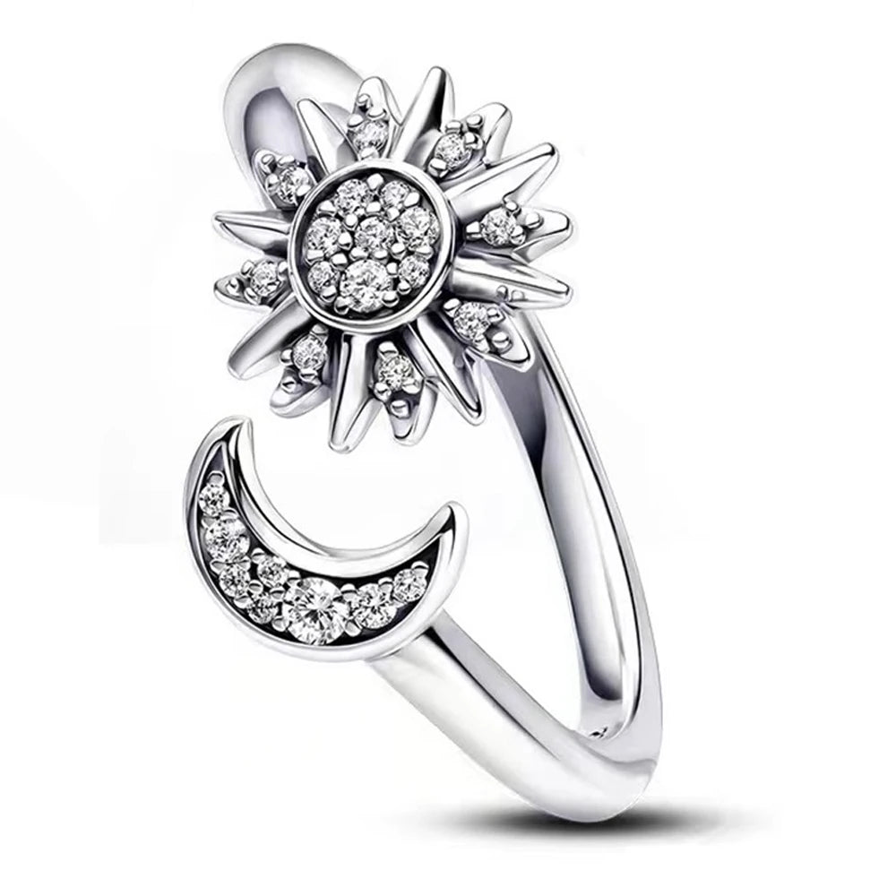 Celestial Harmony Sun and Moon Ring