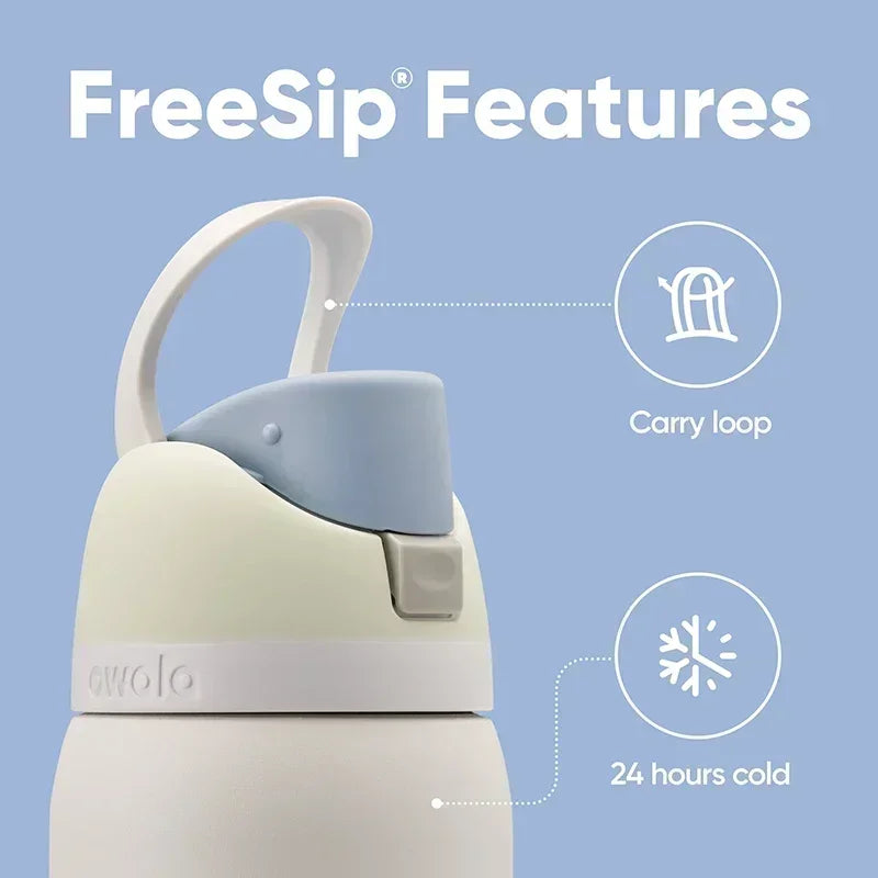 FreeSip Stainless Steel Vacuum Insulated Water Bottles - Leak Proof and Versatile