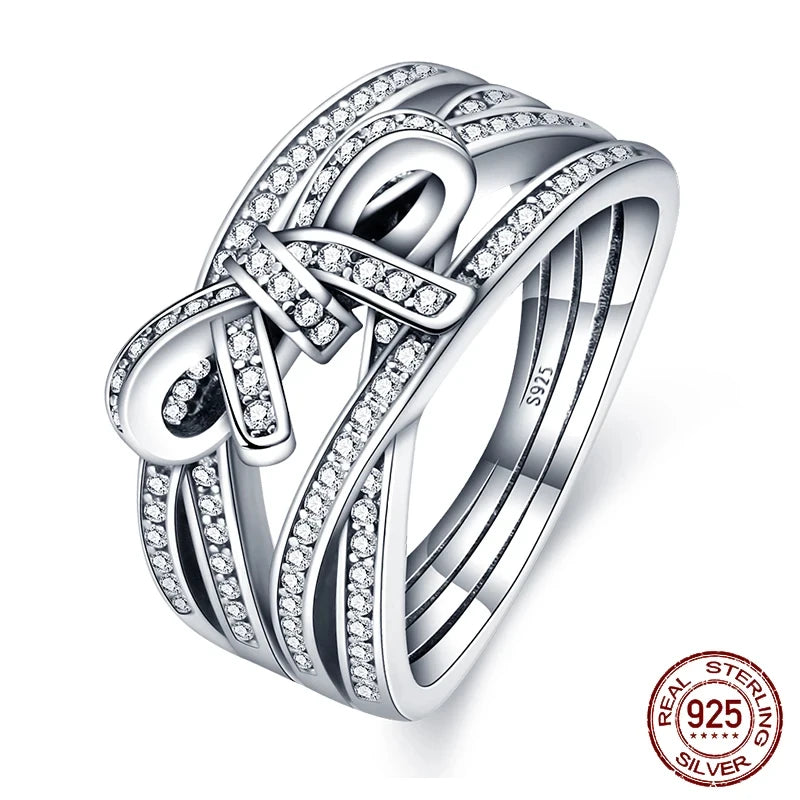 Exquisite Sterling Silver Wedding Bands