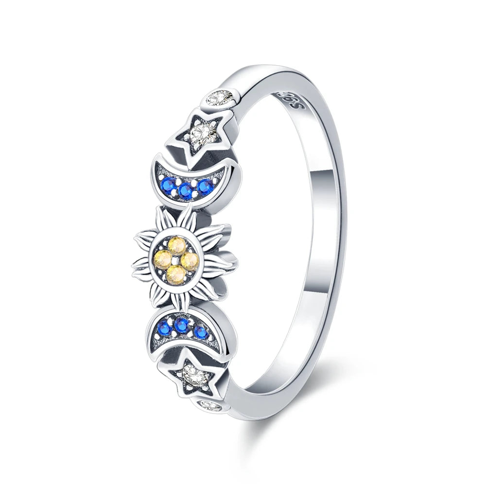 Celestial Harmony Sun and Moon Ring