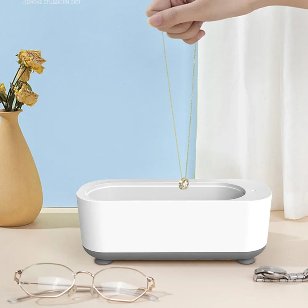 Portable Ultrasonic Cleaner for Jewelry, Eyewear, and Watches with 360-Degree Deep Cleaning Technology