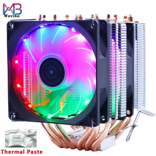 Ultimate 6 Heatpipe RGB CPU Cooler with Silent PWM & 150W TDP for Intel and AMD Sockets