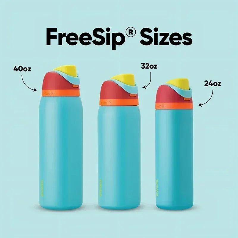 FreeSip Stainless Steel Vacuum Insulated Water Bottles - Leak Proof and Versatile