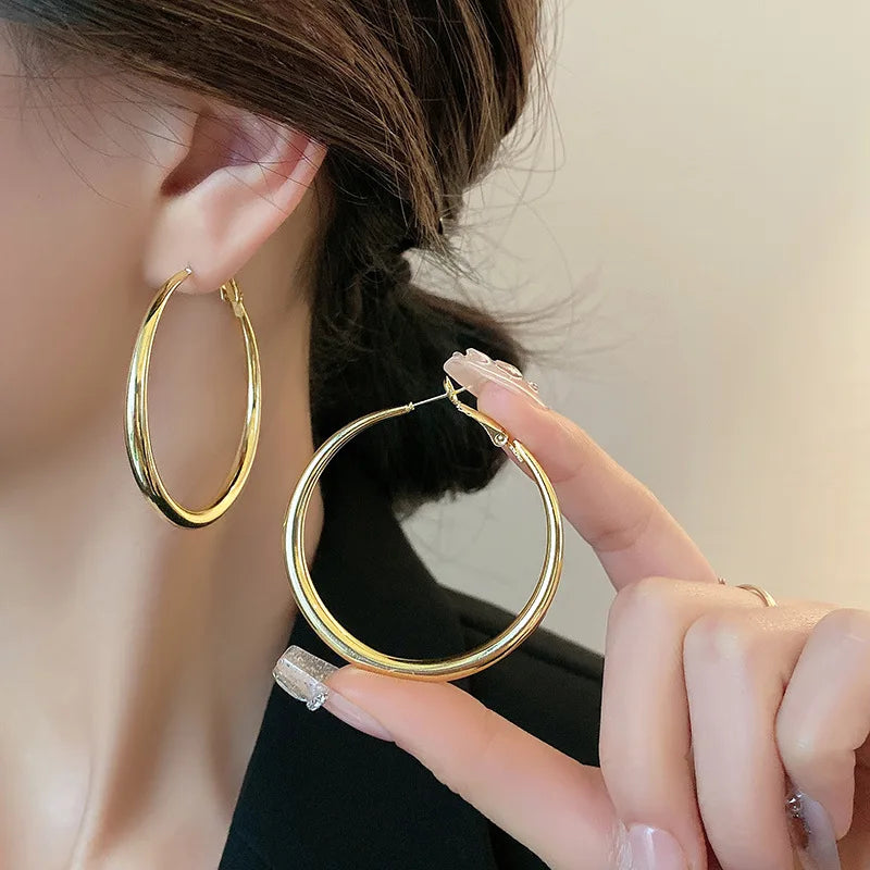 Bold Oversized Circle Earrings