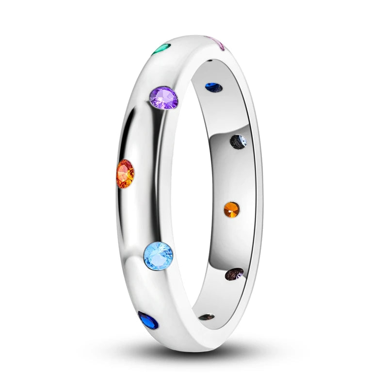 Moonlit Elegance: Sterling Silver Wedding Bands