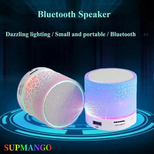 Portable A9 Bluetooth Subwoofer Speaker with LED Lights and TF Card Functionality