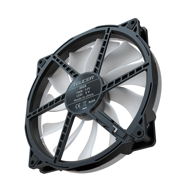 TEUCER FD200 200mm Addressable RGB LED Cooling Fan with Fluid Bearing