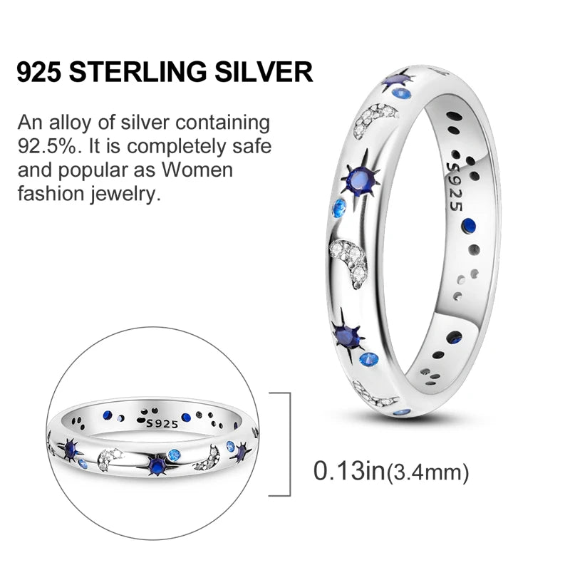 Elegant Sterling Silver Cubic Zirconia Rings