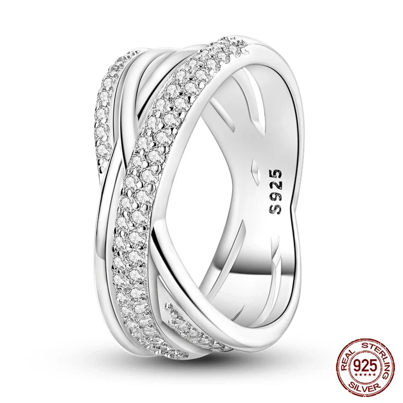 Exquisite Sterling Silver Wedding Bands