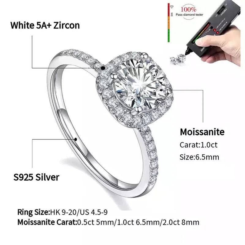 Queen's Elegance Moissanite Ring