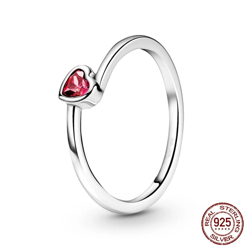 Exquisite Sterling Silver Wedding Bands with Zircon Stone