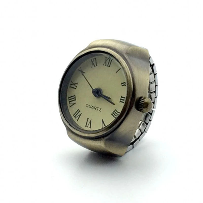 Vintage-Inspired Ring Timepiece