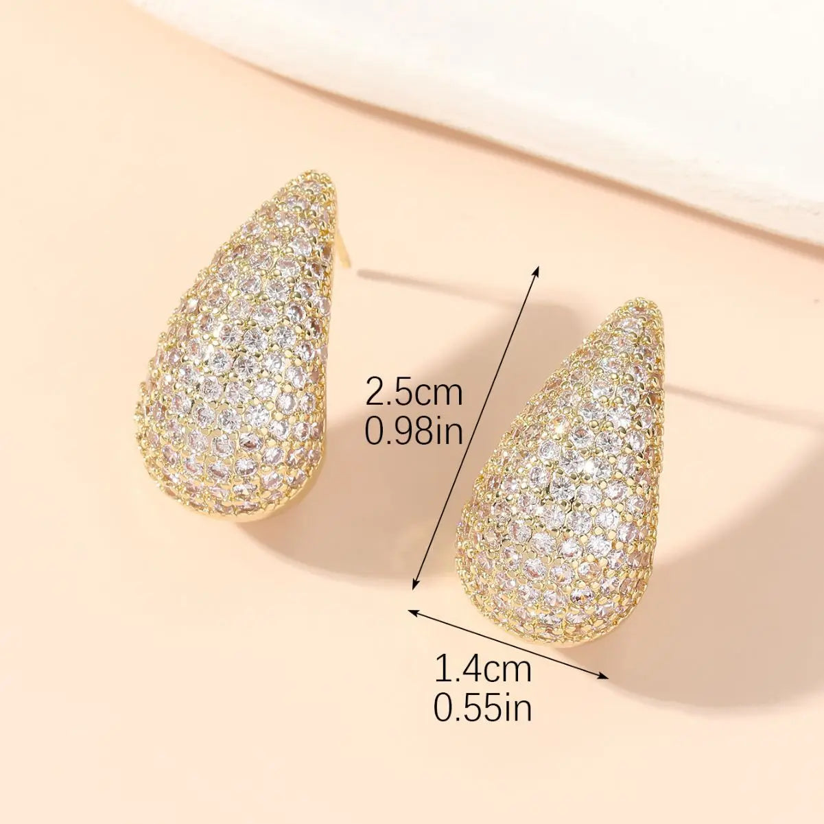 Elegant Golden Drop Earrings