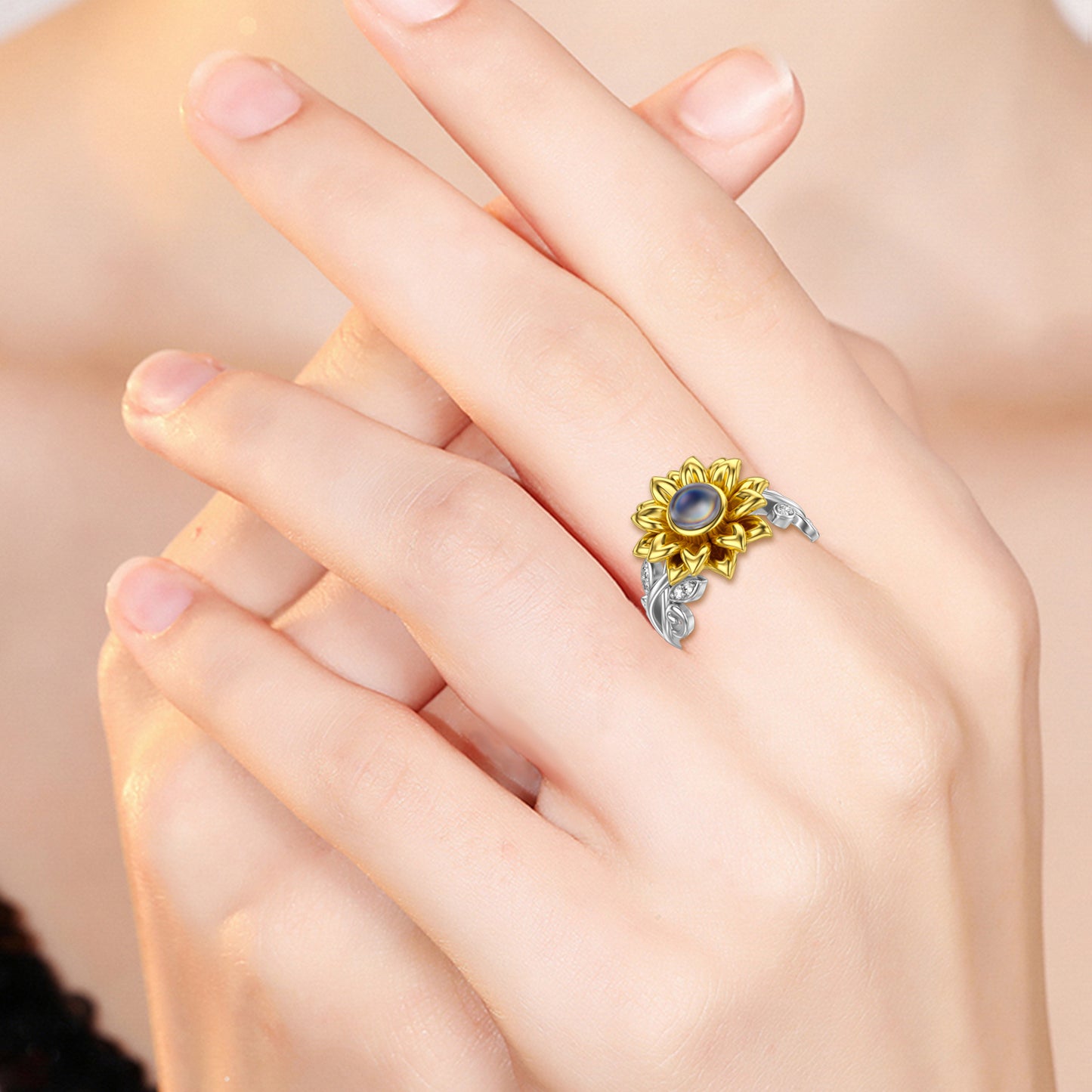 Sunshine & Sunflower Love Ring