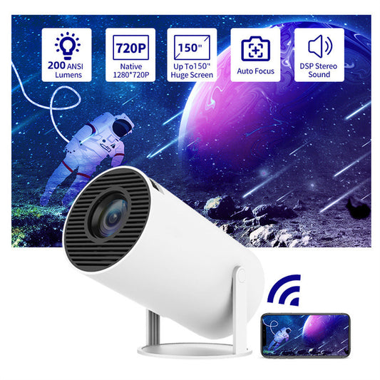 Versatile 180-Degree Projection Compact Home Cinema Projector with Auto Focus