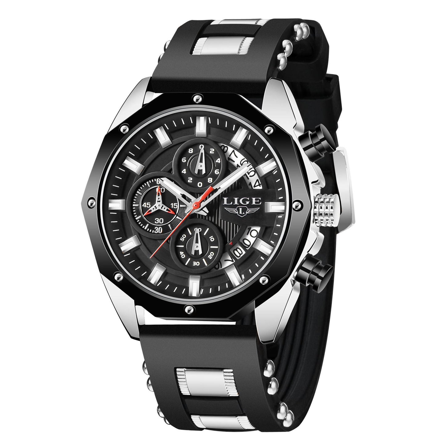 Luxury Sports Silicone Watch for Men - Top Brand Quartz Timepiece